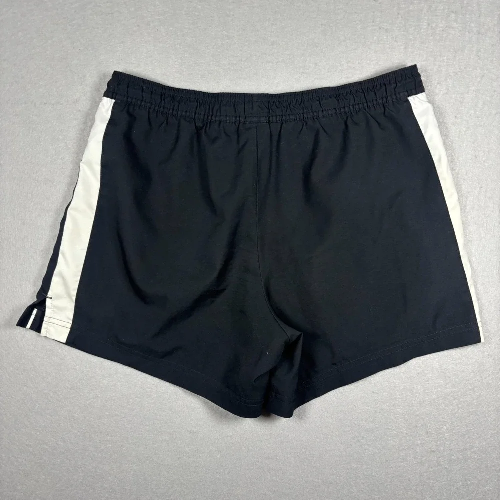 Nike Sportswear Womens Athletic Shorts Size Small Black White Striped 4.5